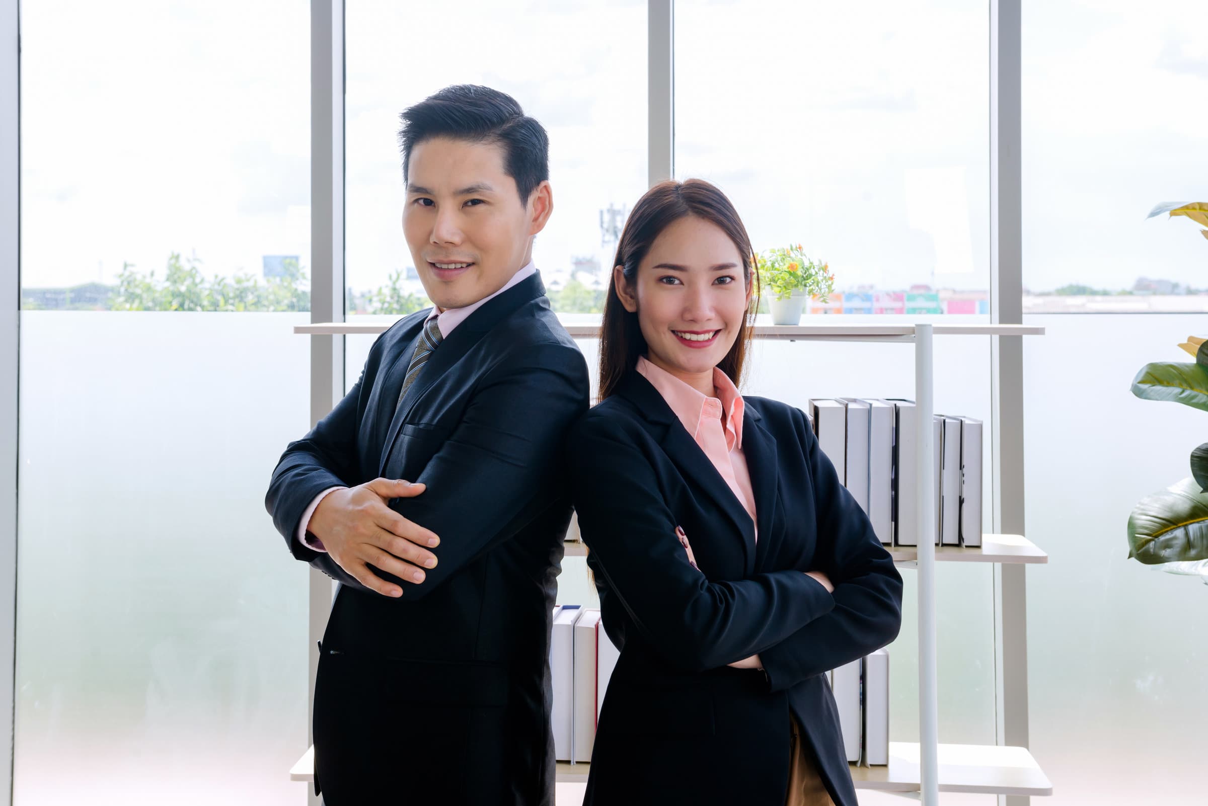 Professional working in an office