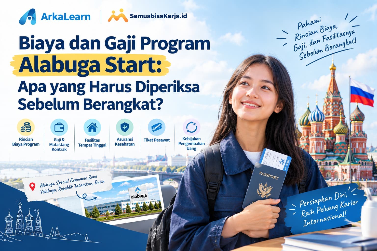 Biaya dan Gaji Program Alabuga Start, Apa yang Harus Diperiksa Sebelum Berangkat?