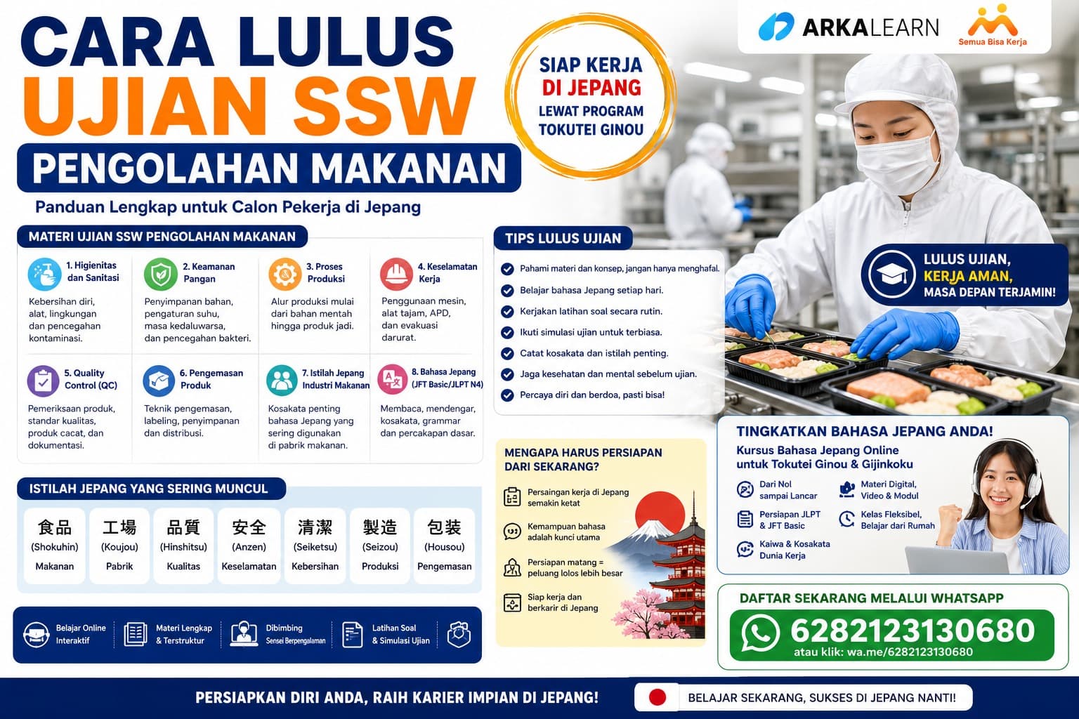 Cara Lulus Ujian SSW Pengolahan Makanan Panduan Lengkap 2026