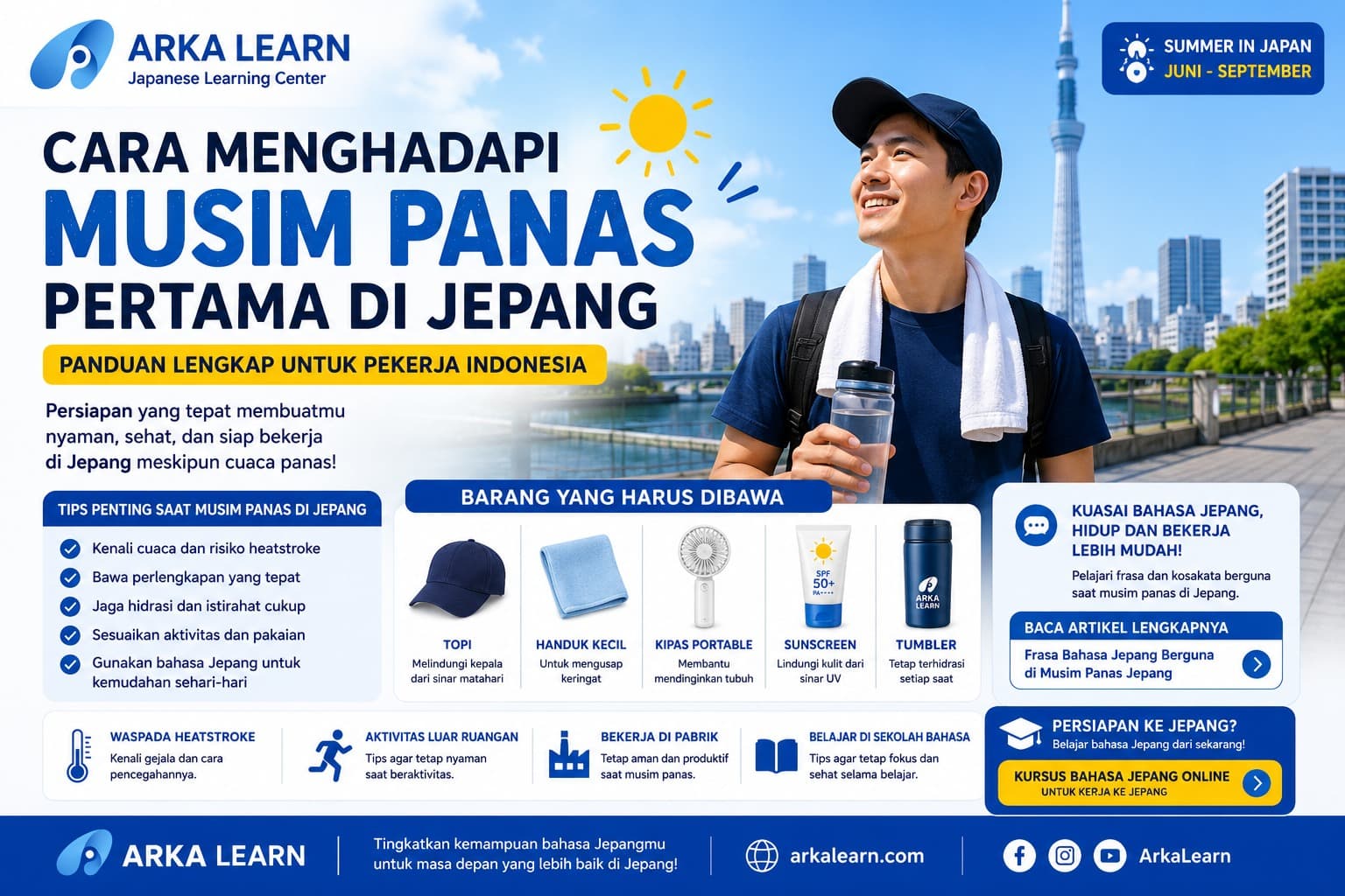 Cara Menghadapi Musim Panas Pertama di Jepang: Panduan Lengkap untuk Pekerja Indonesia